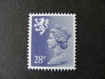 GB QEII MNH Scotland S74 28p Phosphorised Paper Machin Regional Definitive