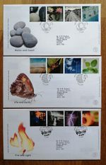 British Stamps 3 Covers FDCs - (n035)