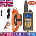 800M Remote Electric Shock Collar Pet Dog Training Anti Bark Rechargeable LCD UK