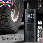 Cordless Electric Scooters Bicycle Tyre Inflator Car Air Compressor Tire Pump UK