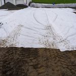 Geotextile Non Woven Membrane White Filtration Drainage Fabric 4.5m Wide