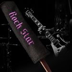 Personalised Guitar Strap Cover - Embroidered Name or Wording