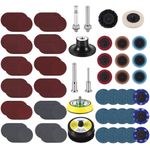 270PCS/Set 2" 50mm Type R Lock Quick Change Discs Die Grinder Sanding Pads Kit