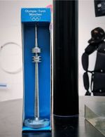 Rare 1972 Boxed Olympia Turm Munchen Tower Otl Aicher