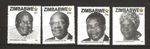ZIMBABWE 2016 HEROS OF ZIMBABWE SET OF 4 MNH