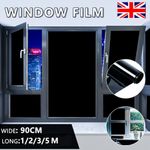 Blackout Window Film Static Cling Reusable Removable 100% Privacy Glass Film