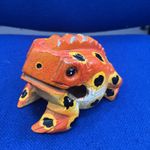 Wooden Croaking Frog Guiro Percussion Novelty Instrument 14x9x8cm