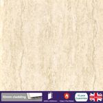 Travertine Beige Cladding Modern PVC Panels Shower Wet Wall 2400x1000x10mm