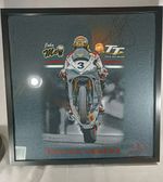 Signed John McGuinness Iomtt Racing Legend Framed Shirt Poster Photo TT T-shirt 