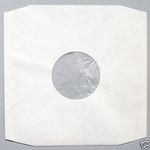 25 12" WHITE POLYLINED ANTISTATIC HIGHEST QUALITY  PAPER RECORD SLEEVES *NEW*