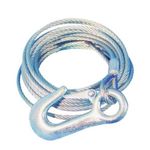 High Quality and Durable Winch Cable Type Line 4mm x 6m (20ft) with Snap Hook