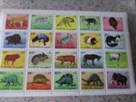 Stamps MNH Fujeira animals miniature sheet Michel no price