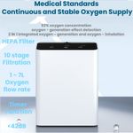 7L/min Oxygen-Purifier Machine Atomization Function 2 in 1 High purity 93% UK