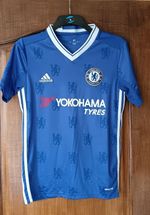 CHELSEA FOOTBALL TOP YOKOHAMA TYRES SIZE S