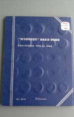 Mercury Head Dime Collection 1916-1945 **Vintage Whitman Folder**