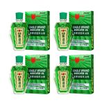 4x EagleBrand Medicated Oil 24ml Menthol Stomach Ache Headaches Aches
