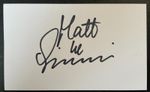 Matt le Tissier Signed Autograph White Index Card Southampton Football COA