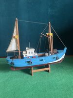 Vintage Folk Art Hand Carved Fishing Working Boat Cabin 
