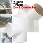 Duct Tube Duct Pipe Leak for proof One To Two Pipeline ABS 100mm Duct Connector
