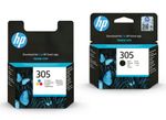 Genuine HP 305, Ink Cartridges Black & Color Inks for HP DeskJet 2700 2710e Lot