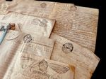 VELLUM MANUSCRIPT from 1700s - Authentic Stamped & Signed Document on Parchment