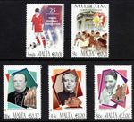 Malta 2007 ANNIVERSARIES & PERSONALITIES SG1577-1581 Unmounted Mint MNH