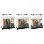 Omron G2R-2 PCB Power Relays  5V - 12V - 24V DC Coils - 5A DPCO/DPDT Contacts