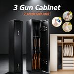 3 Gun Cabinet Lockable Safe Rifle Firearm Steel BS7558/92 Police Approved
