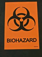 Biohazard Sign Stickers 10 Pack
