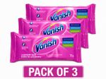 Vanish Laundry Bar 75g x 3 Pack – Powerful Stain Remover Soap – Colour Safe