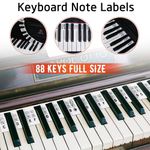Reusable Piano Keyboard Note Labels Removable Silicone Piano Stickers 88 Keys