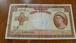 MALTA 1949 (1954) QEII 1 pound note.