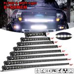 7 14 20 26 32 50" Slim LED Light Bar Spot Flood Combo Driving Truck SUV Offroad
