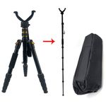 55-156cm Dual Use Heavy Duty Portable Hunting V Yoke Shooting Rifle Gun Tripod