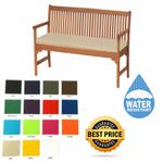 OUTDOOR 2 3 4 SEATER BENCH PAD WATER RESISTANT FABRIC GARDEN  SEAT CUSHION