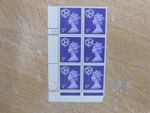 UNM 5p OCP/PVA cyl block of 6 Harrison cyl 4 dot ph12 - Isle Of Man