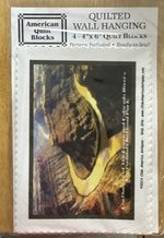 AMERICAN-QUILT BLOCKS. Quilted Wall Hanging Kit printed blocks.COLORADO .NEW