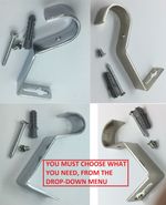 Curtain Pole Rod Bracket Holder Curtain Wall Bracket SN & CP 19 & 28MM QTY 1-50