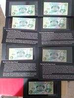 Bank Of Scotland £1 +Ltd Edition Folder E12  Prefix Last  Date 1988 Risk & Burt