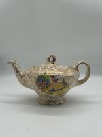 England empire vintage antique tea pot gold floral