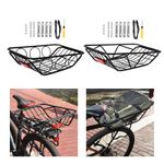 Bike Rear Basket Bicycle Rear Rack Basket for Backpacks for Mountain Bike