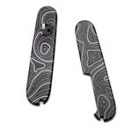 1 Pair Titanium Alloy Knife Handle Scales for 91MM Victorinox Swiss Army