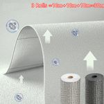 30M Thicken Self Adhesive Thermal Insulation Wallpapers Linen Plain Wall Sticker