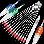 Archery 32" Pure Carbon Arrows 5" Turkey Feather SP400-800 Bow Hunting +/-.003"