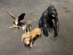 Schleich Various Animals- Gorilla, Eagle, Lion & Wolf 