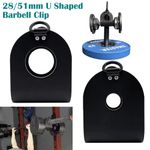 U Shaped Clip Barbell To Landmine Adapter Weightlifting Accessory (28/51mm)