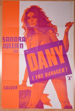 Dany The Ravager Sandra Jullien Adult Movie 30 x 20 1972 UK Poster