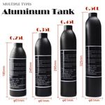 Aluminum CO2 Air Tank All-in-One Explosion-proof 4500Psi PCP Paintball Cylinder_