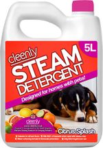 Cleenly Pet Steam Detergent for Mops (5 litres) 5 l (Pack of 1), Clear