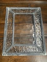 Antique Vintage Leaded Glass Panel 26 cm X 20cm